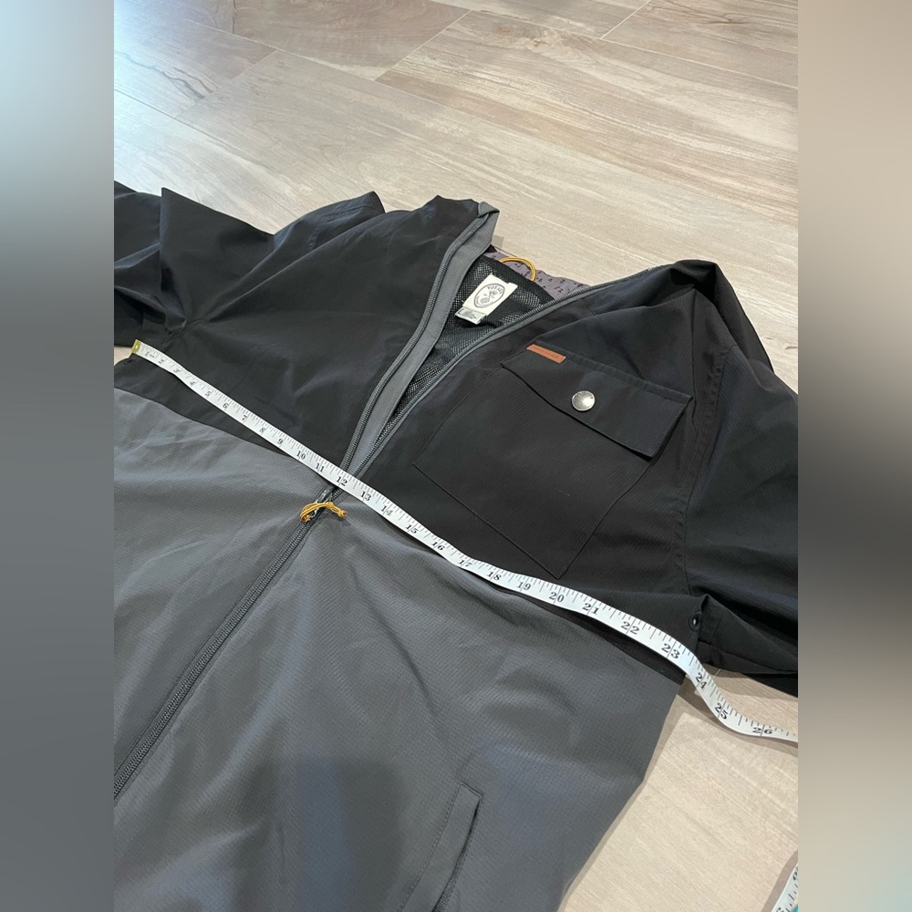 Men's Voyager Black and Gray Windbreaker Jacket Size Large - Picture 7 of 10